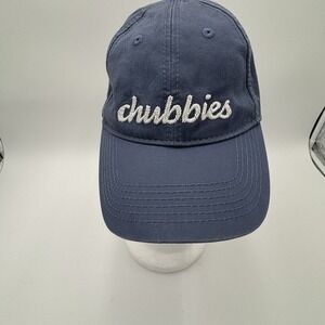 Chubbies Harding Lane Strapback Dad Hat Cap Blue Embroidered